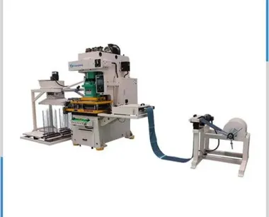 Fin stamping machine of condenser and heat exchanger