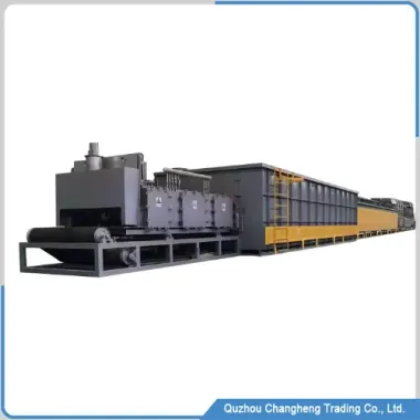 Mesh belt furnace for continuous heat treatment