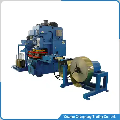 Copper fin machine production line for heat exchanger