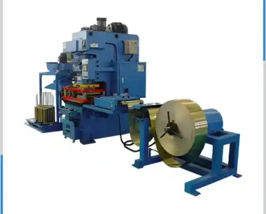 Copper fin machine production line for heat exchanger