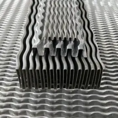 Aluminum fin machine of oil cooler and heat exchanger