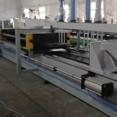 Horizontal tube expander machine of heat exchanger