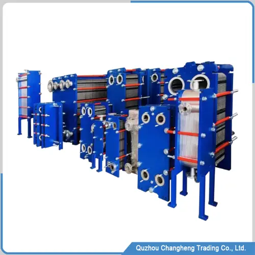 Plate to plate heat exchanger