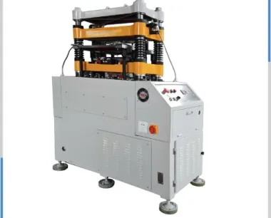 Oil cooler fin machine