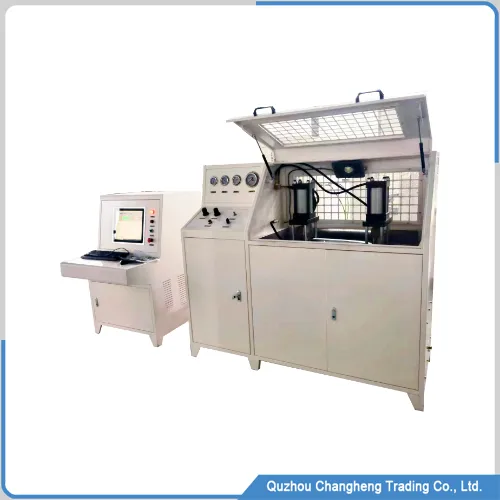 Tube testing machine of aluminum radiator