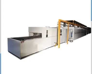 Continuous brazing furnace for aluminum radiators